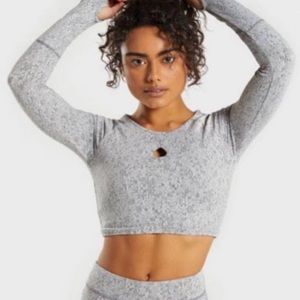 Fluer Long Sleeve Crop Top